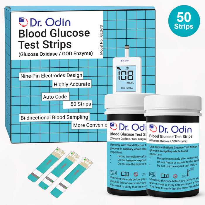 50 Test Strips for Dr. Odin Glucometer GOD
