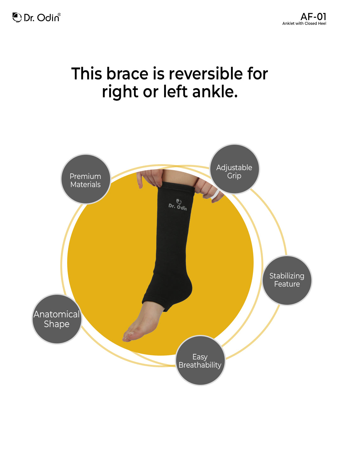 Anklet with Closed Heel