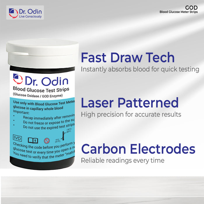 Test Strips for Dr. Odin Glucometer GOD