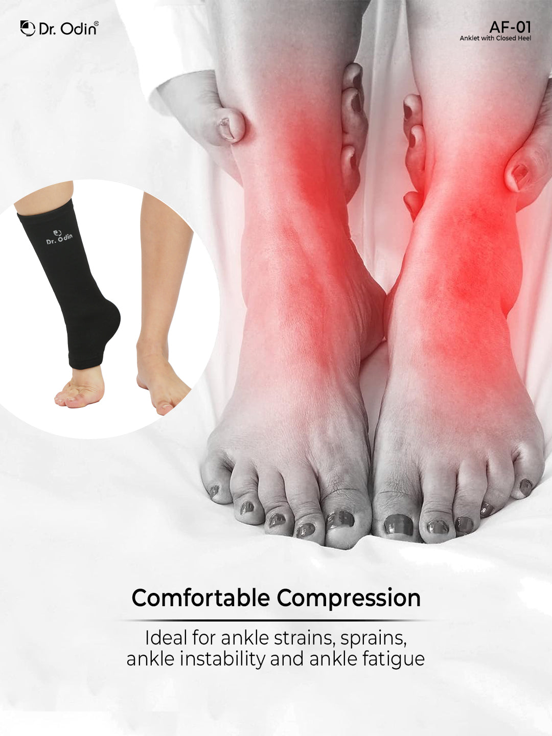 Anklet with Closed Heel