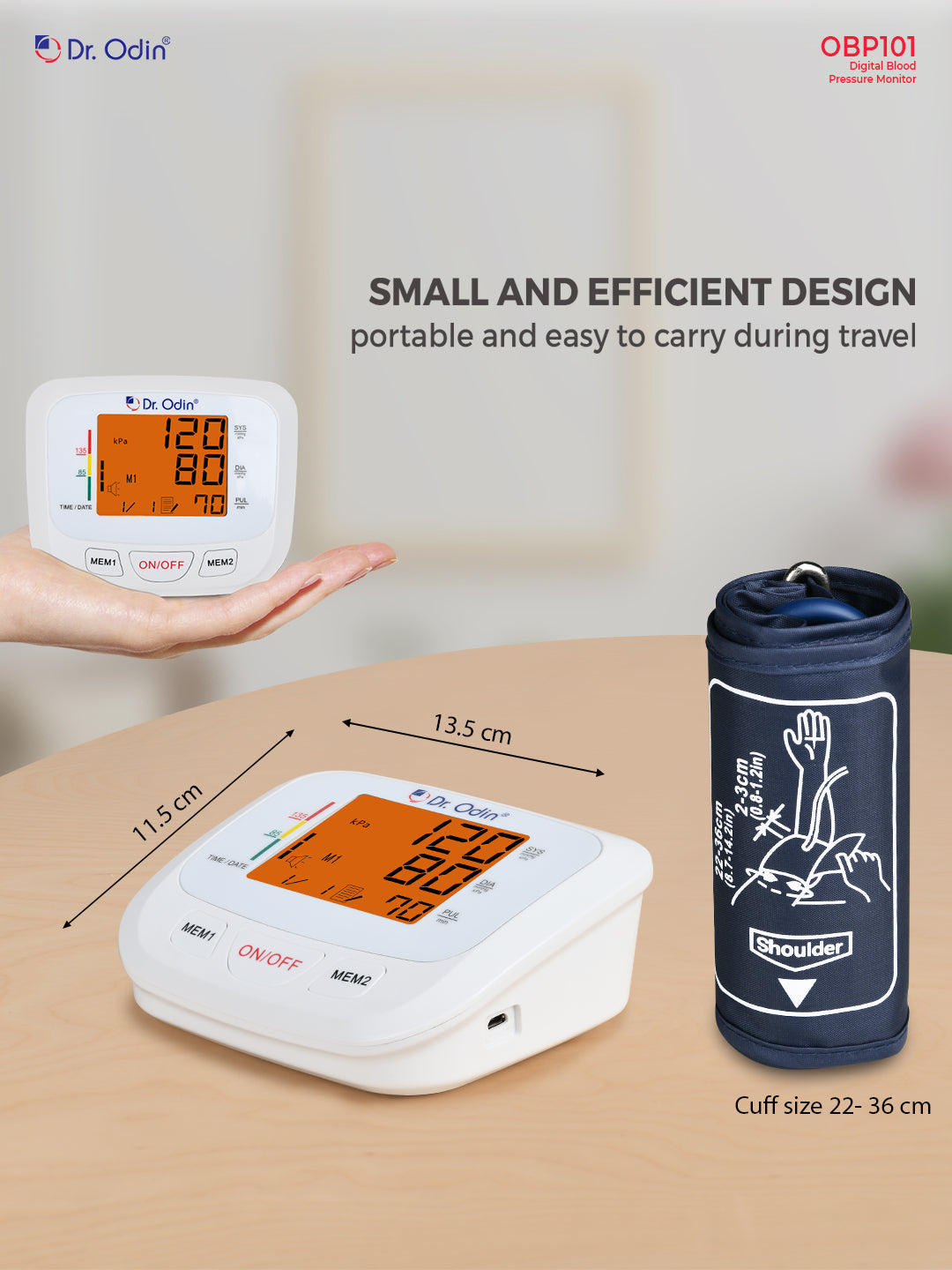 Blood Pressure Monitor OBP101 White