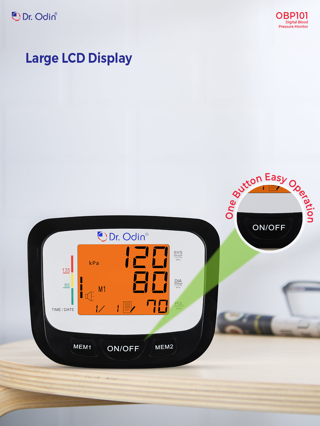 Blood Pressure Monitor OBP101 Black