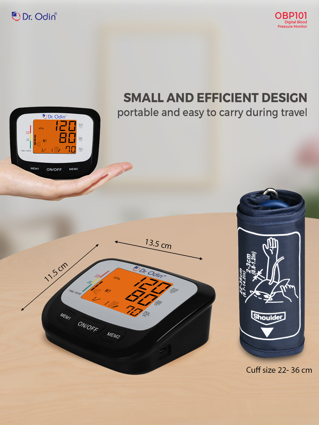 Blood Pressure Monitor OBP101 Black