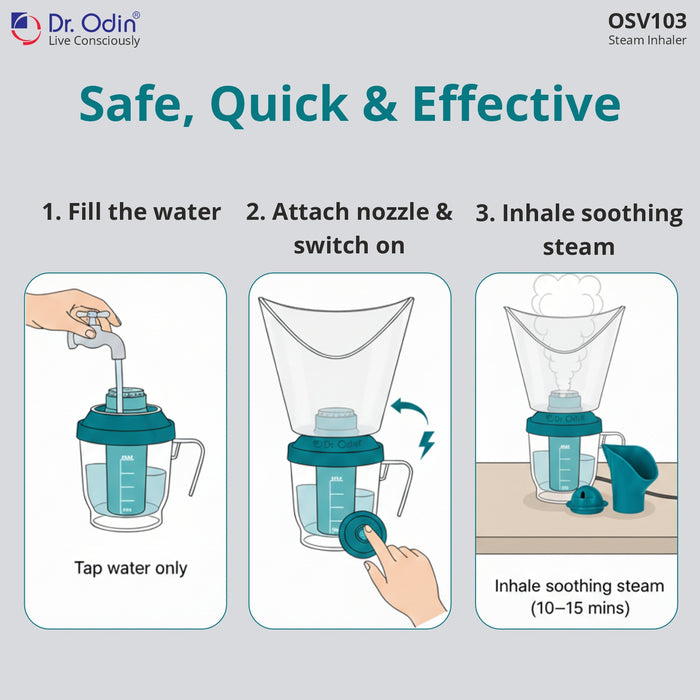Steam Inhaler with 3 Attachments OSV103