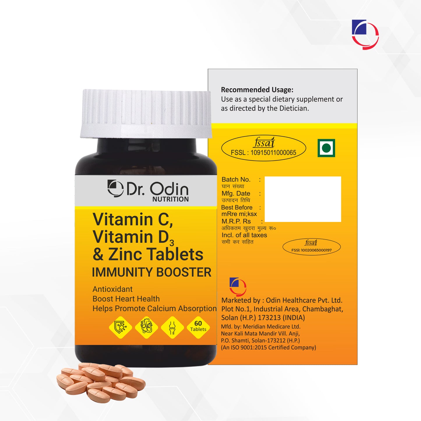 Supplements - Vitamin C, D & Zinc
