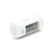White digital thermometer with a digital display on a white background