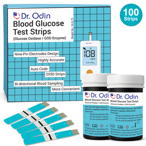 100 Test Strips for Dr. Odin Glucometer GOD