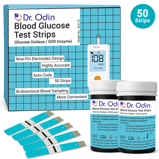 50 Test Strips for Dr. Odin Glucometer GOD
