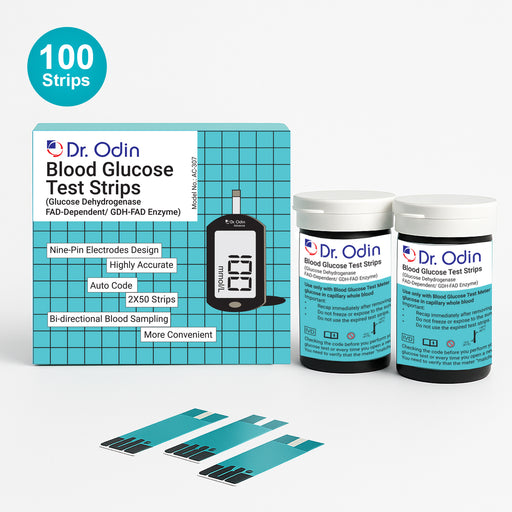 50 Test Strips for Dr. Odin Glucometer GDH-FAD