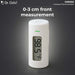 White infrared thermometer with digital display on a dark background, branded as Dr. Odin.