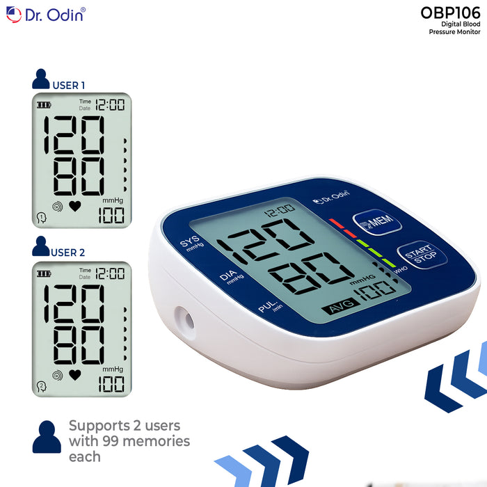 Blood Pressure Monitor OBP106 Blue Color