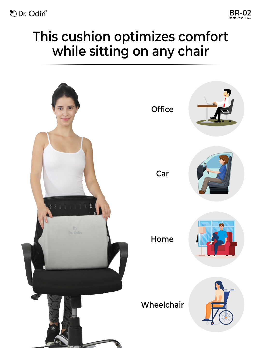 Low Back Rest for Effective Support - Rehabilitation Essentials – Dr. Odin