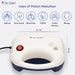 Dr. Odin piston nebulizer with uses listed above it on a white background
