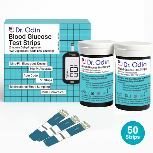 50 Test Strips for Dr. Odin Glucometer GDH-FAD