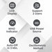List of features with icons and text on a white background