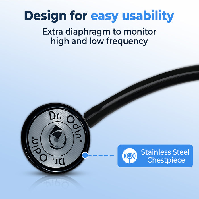 Dual-Head Premium Stethoscope (OST002) – Heavy-Duty Brass Frame for Superior Sound Conductivity