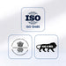 Three logos on a white background: ISO 13485, CDSCO, and 'Make in India'.