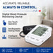 Smart Digital Automatic BP Monitor | Dual Power Option & 1 Year Warranty-OBP107