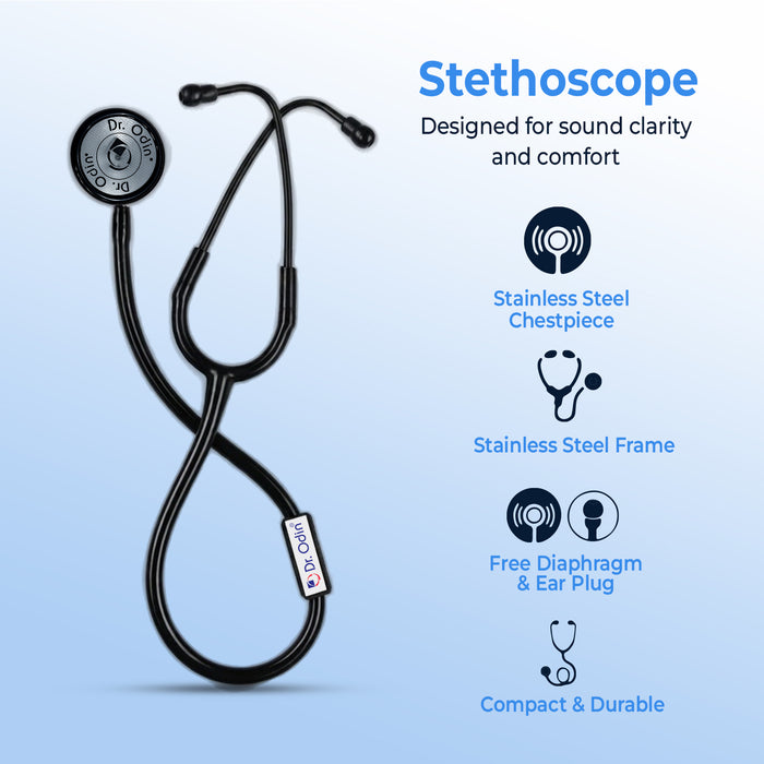 Dual-Head Premium Stethoscope (OST002) – Heavy-Duty Brass Frame for Superior Sound Conductivity