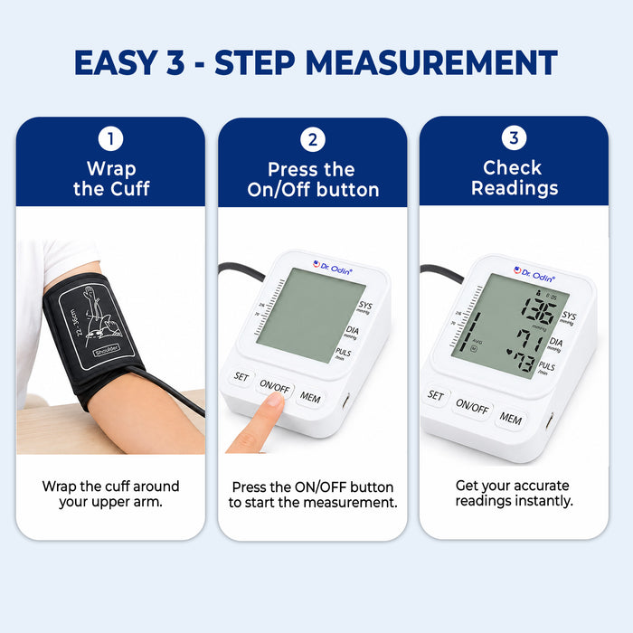 Smart Digital Automatic BP Monitor | Dual Power Option & 1 Year Warranty-OBP107