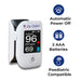 Dr. Odin pulse oximeter with features listed on a white background
