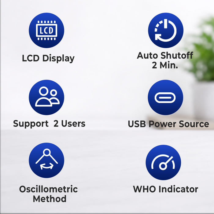 List of features with icons and text on a white background
