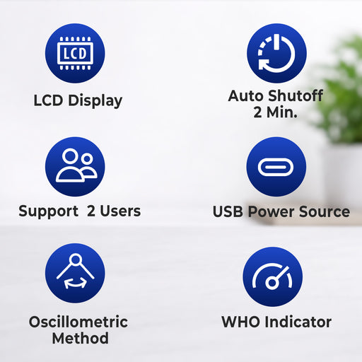 List of features with icons and text on a white background
