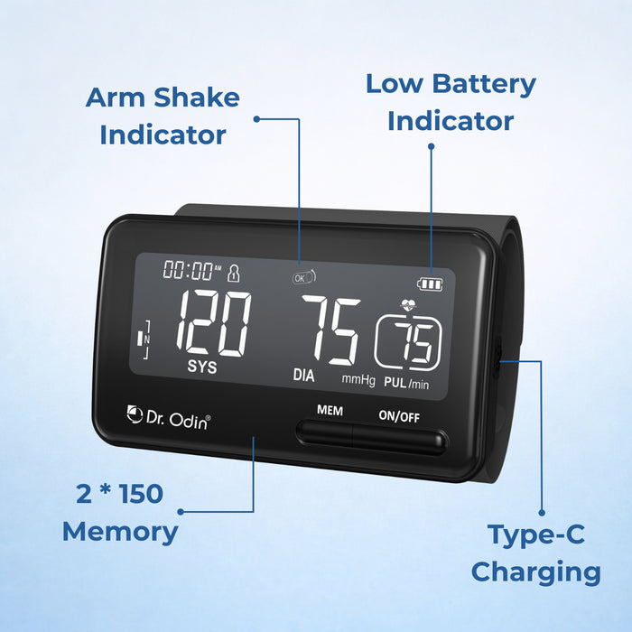 Dr. Odin Digital BP Monitor OBP201BT | Smart Data Sync, Fully Automatic