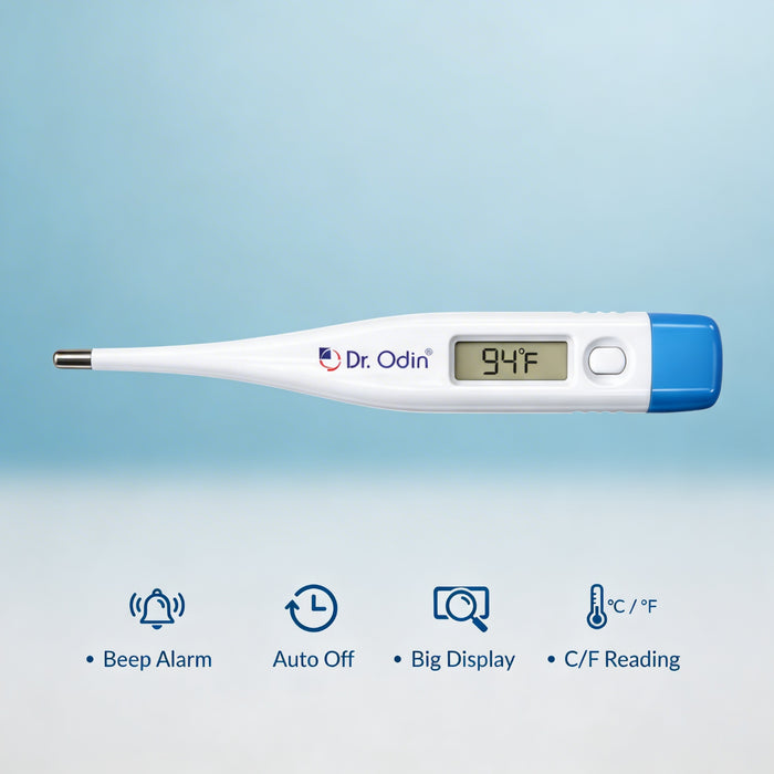 Dr. Odin Digital Thermometer (ODT102) with Fast 30-Second Results & Beep Alarm