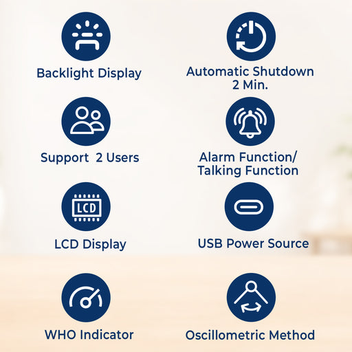 List of features with icons and text on a light background