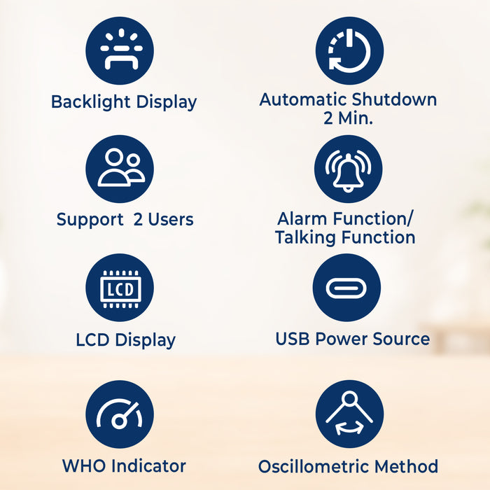 List of features with icons and text on a light background