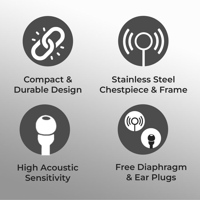 ಸ್ಟೆತೊಸ್ಕೋಪ್ ಕಪ್ಪು ಟೋನ್ OST005
