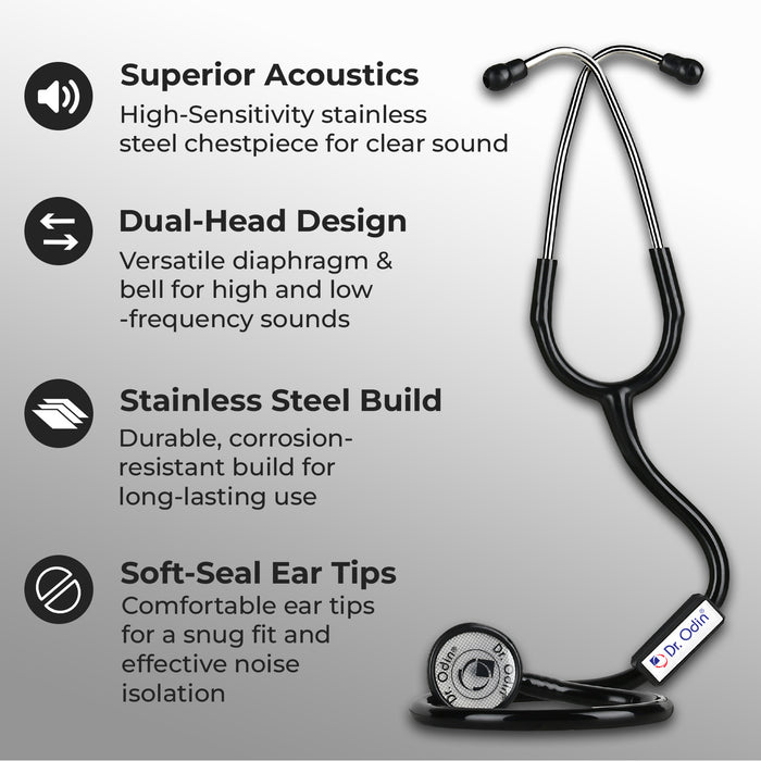 ಸ್ಟೆತೊಸ್ಕೋಪ್ ಕಪ್ಪು ಟೋನ್ OST005