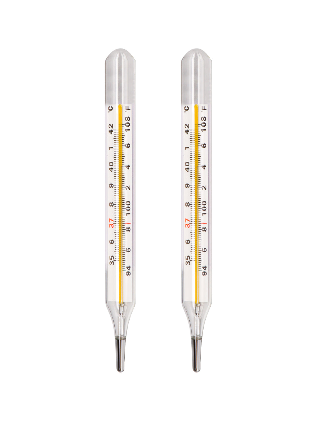 Mercury Thermometer Oval Shape