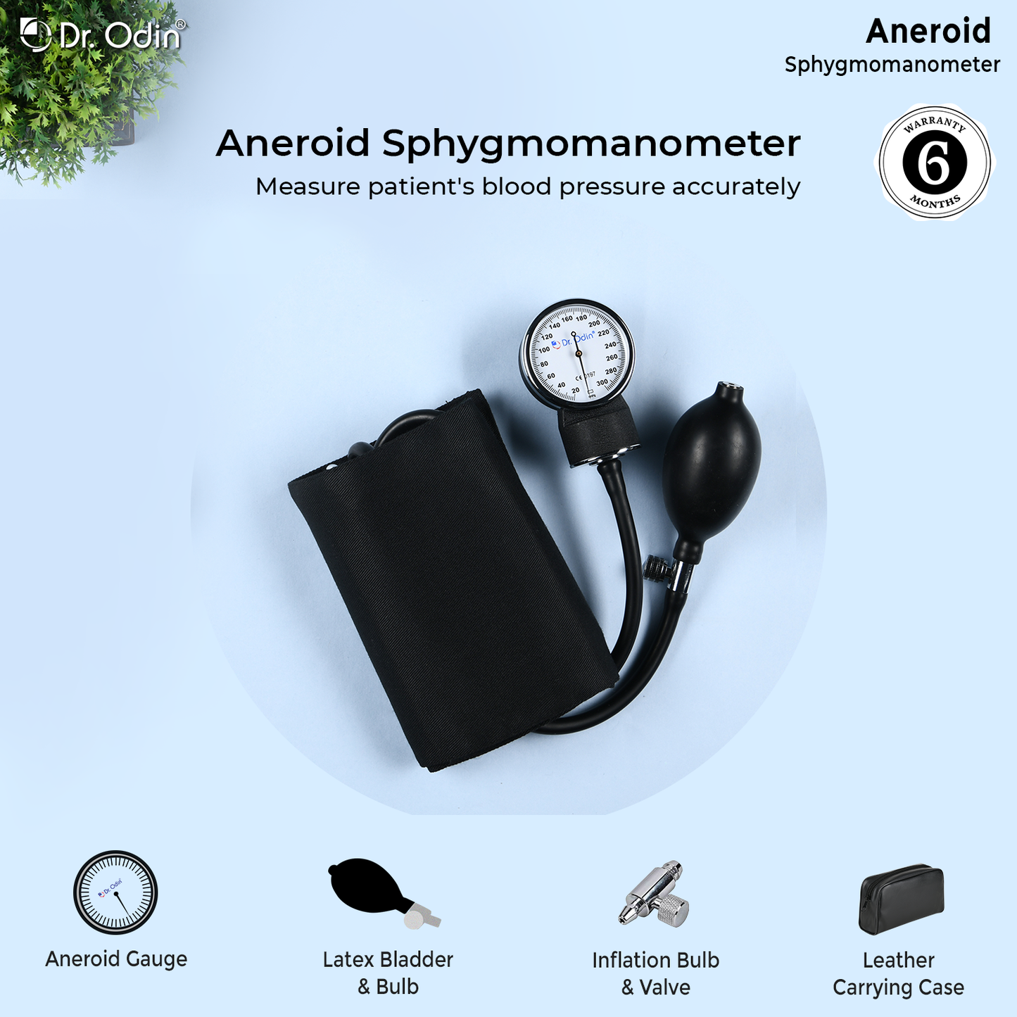 Aneroid Sphygmomanometer without Stethoscope