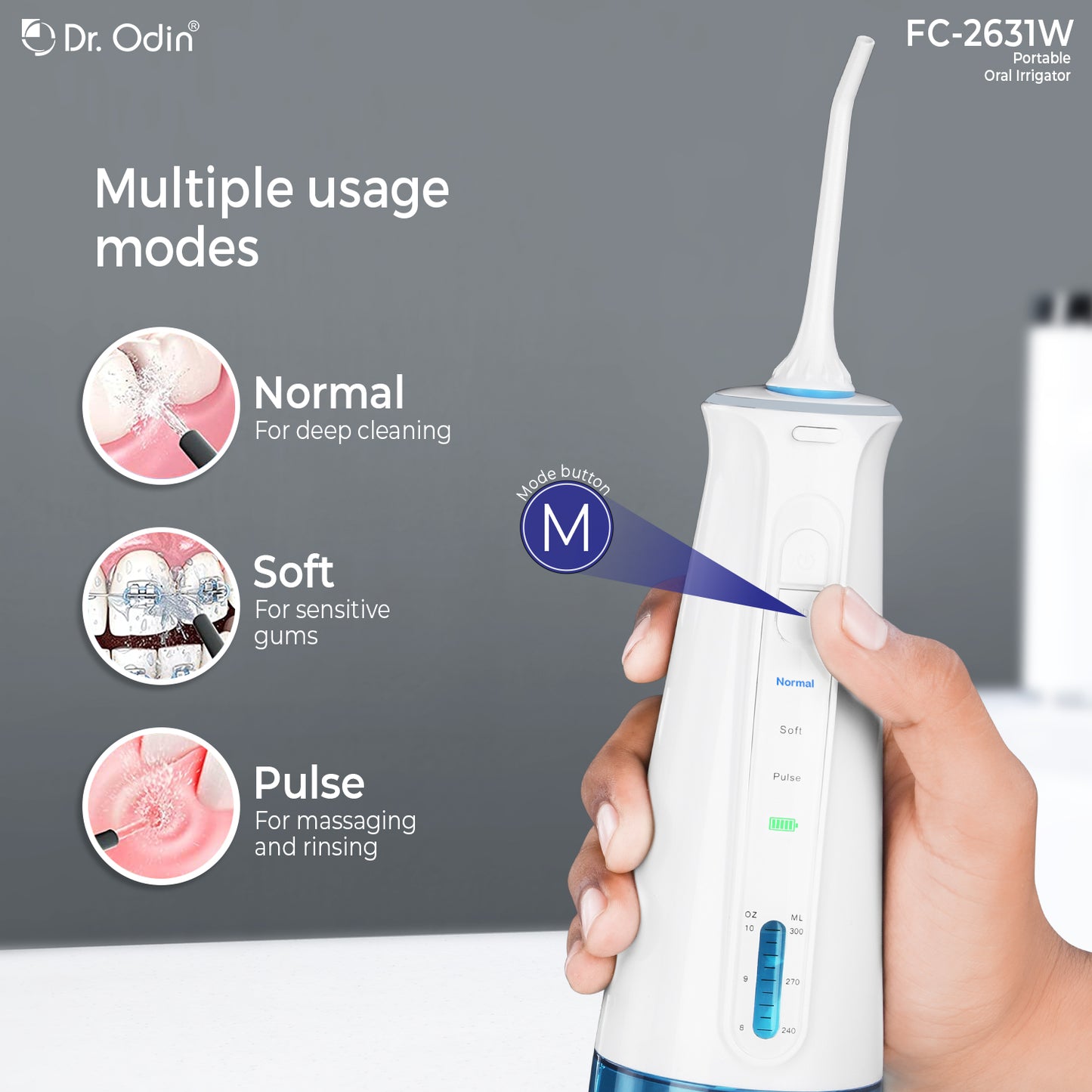 Portable Oral Irrigator White FC2631