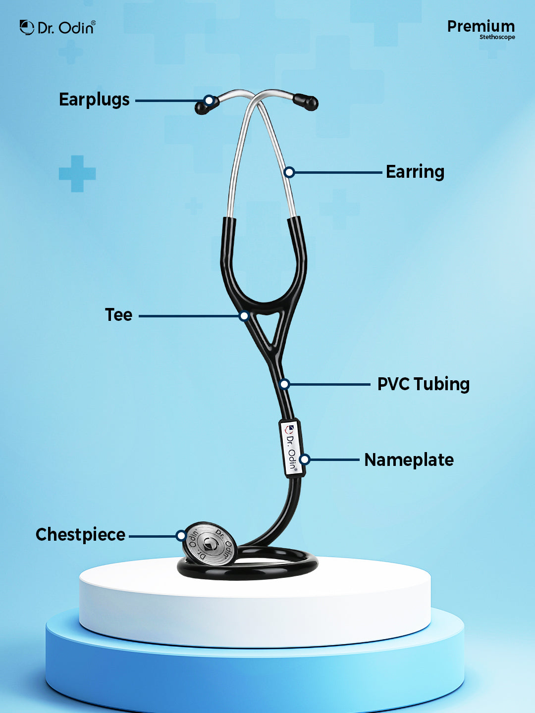 Premium Stethoscopes Dr. Odin Premium Stethoscope - Quality Medical Instrument