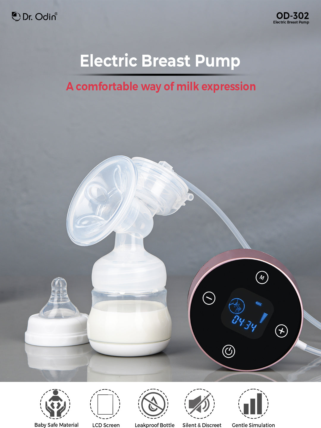 Breast Pump Electric Pink