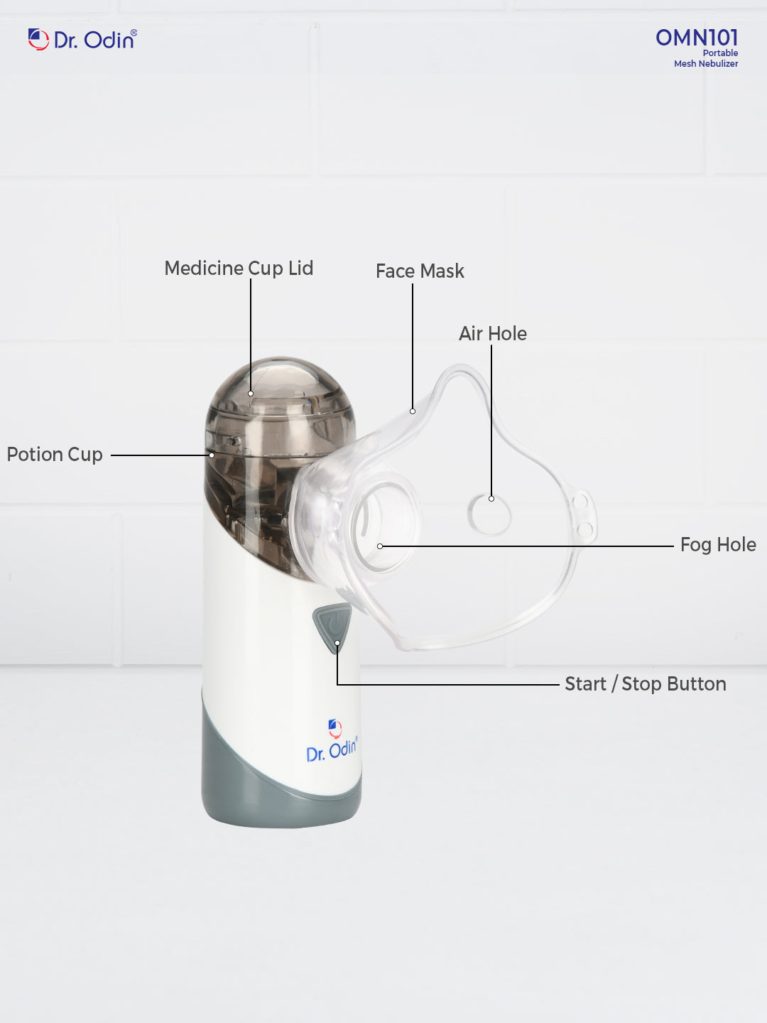 Portable & Rechargeable Mesh Nebulizer OMN101