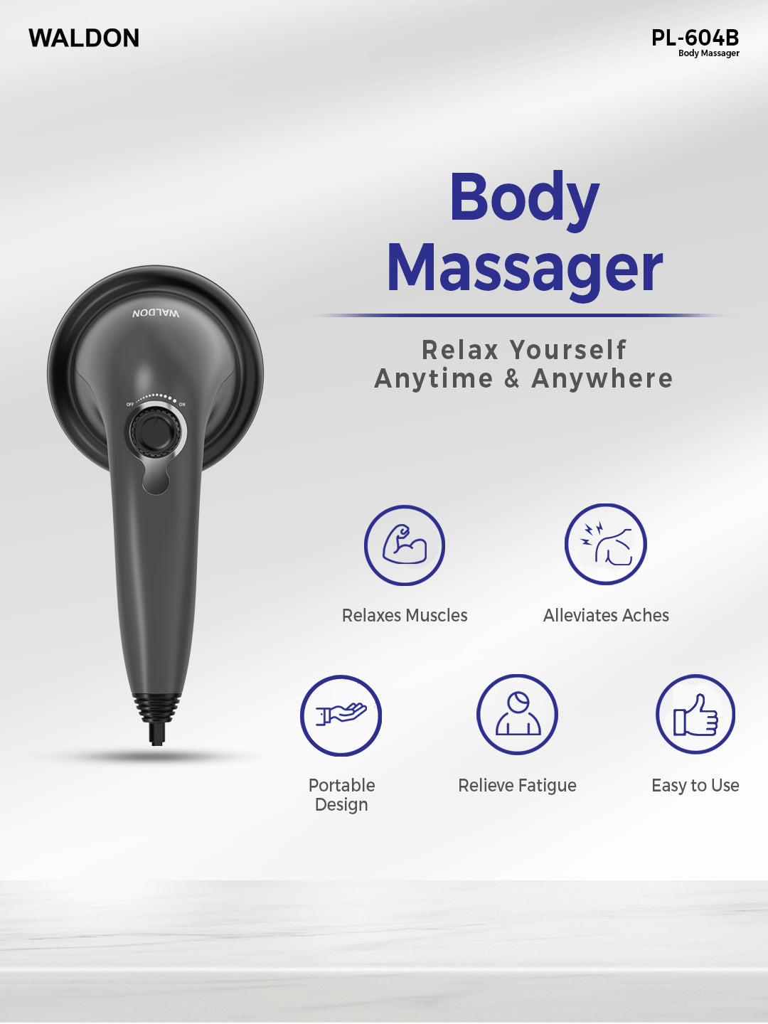 Waldon Handheld Body Massager PL-604B