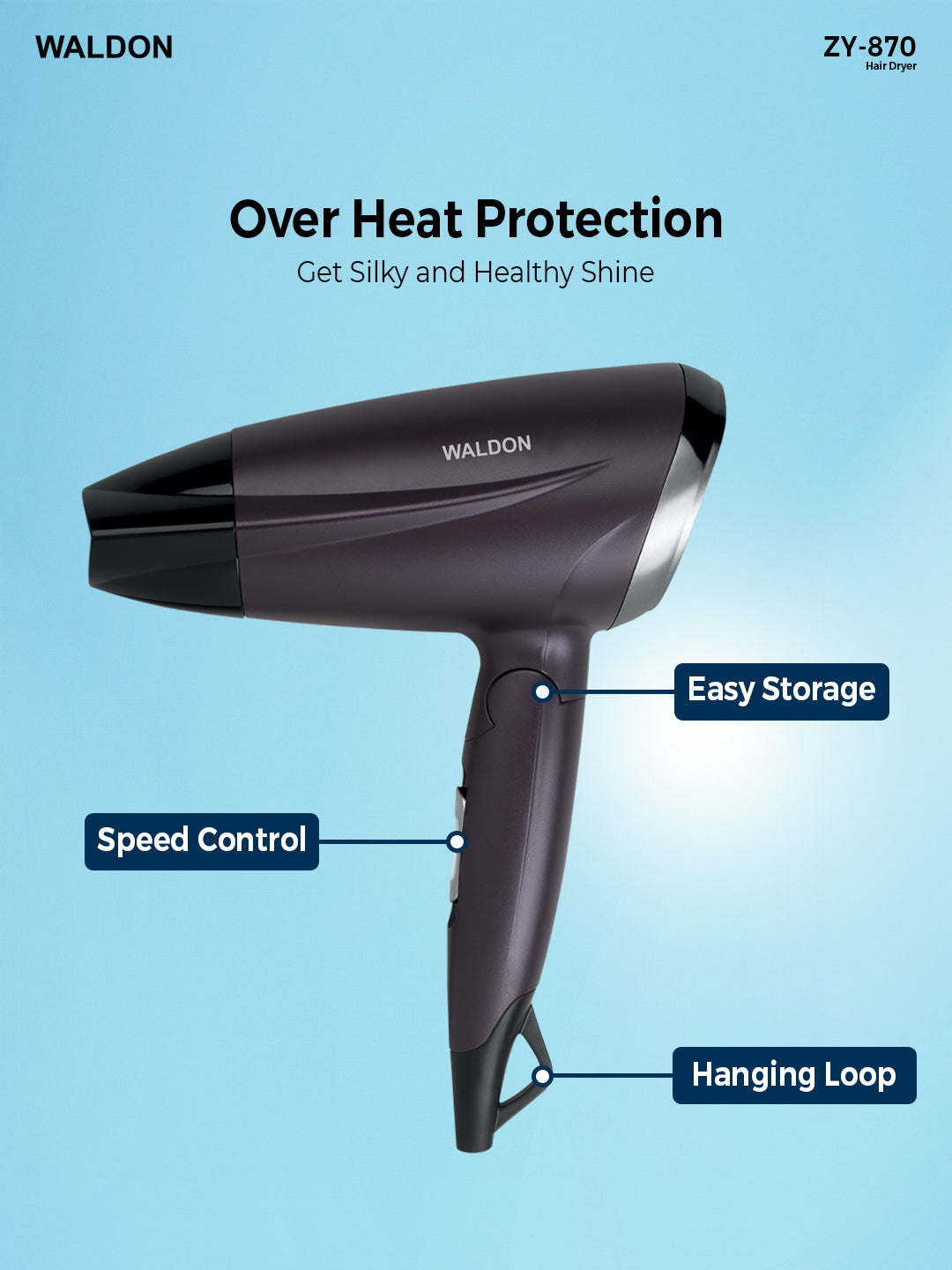 Waldon Hair Dryer ZY-870