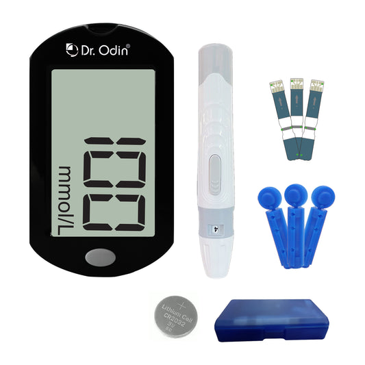 Blood Glucose Meter Kit Black Color GDH-FAD