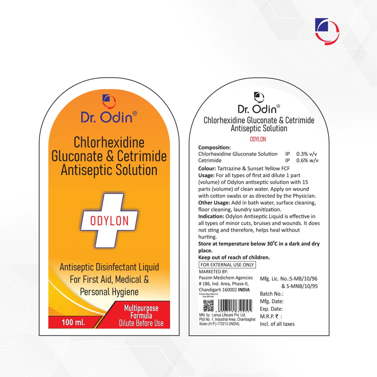 Odylon Antiseptic Disinfectant Liquid 100ml