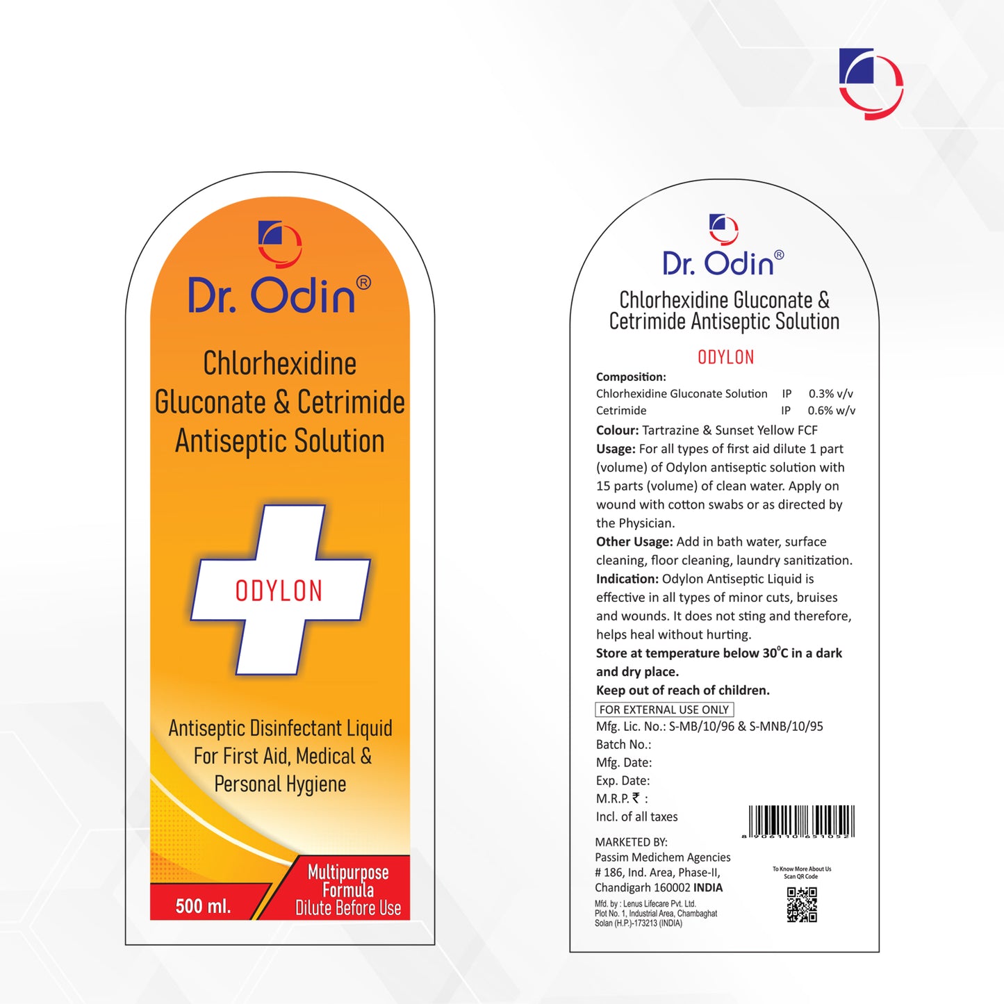 Odylon Antiseptic Disinfectant Liquid 500ml